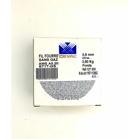 CEVAL Bobine De Fil Fourré Dia 0.9mm - Acier 0,9 Kg 4 CEVAL Bobine De Fil Fourré Dia 0.9mm - Acier 0,9 Kg – Image 2