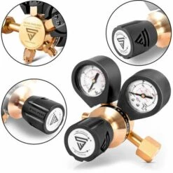 Réducteur De Pression(Manométre) STAHLWERK Pour ARGON /CO2 / Gaz Mixtes / Gaz Protecteur Jusqu'à 200 Bar Et 32 L/min. Pour Machines De Soudage TIG/MIG/MAG