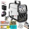STAHLWERK AC/DC TIG 200 ST IGBT - Equipement Complet - Machine à Souder Combinée Avec 200 Ampères TIG & MMA, Soudure Aluminium, 7 Ans De Garantie Constructeur