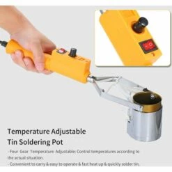 ASUPERMALL Four En Alliage De Titane Tin Portable Temperature Reglable Tin Pot A Souder Haute Puissance Tin Tin Four De Fusion Petit Tremper Four A Usage Domestique Et Les Electriciens Swdt98-C 380W -Soudure MIG Soldes 23912505 5