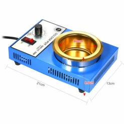 ASUPERMALL 250W 220V 80Mm Mini Plomb Soudure Sans Revetement En Titane Pot En Acier Inoxydable A Souder Pot Temperature Reglable Compact A Souder Pour Bain Soudage -Soudure MIG Soldes 23912647 4