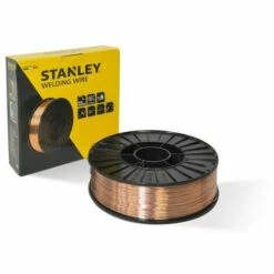 STANLEY 460646 Bobine Fil Acier Pour Soudure MIG/MAG Pour Appareil Au Gaz.- Ø 0,6 Mm - 5 Kg