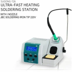 Station De Soudage SUGON T26 Kit De Fer à Souder Sans Plomb Poignée JBC Système De Chauffage Universel 80 W 2S Chauffage Rapide 3 Canaux Coxolo