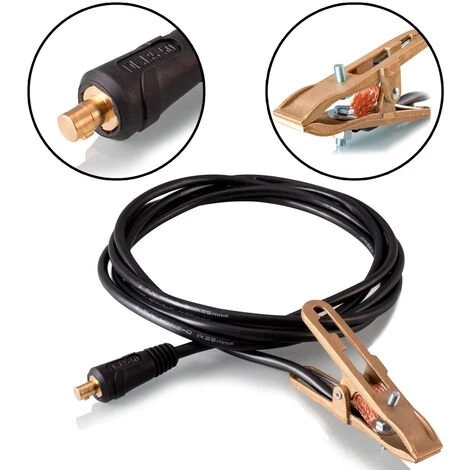 STAHLWERK Câble De Soudure à La Terre 500 A 5 Mètres 3 STAHLWERK Câble De Soudure à La Terre 500 A 5 Mètres