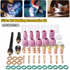 SUPERSELLER Kit De Soudage MIG MAG 55 Pièces Kit D'accessoires De Soudage Tig Lentille à Gaz Tronqués Coupe En Verre Résistant à La Chaleur Ensemble De Buses En Alumine Pour WP-17/18/26, 55PCS 11 SUPERSELLER Kit De Soudage MIG MAG 55 Pièces Kit D'accessoires De Soudage Tig Lentille à Gaz Tronqués Coupe En Verre Résistant à La Chaleur Ensemble De Buses En Alumine Pour WP-17/18/26, 55PCS -Soudure MIG Soldes 48737127 5
