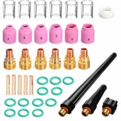 SUPERSELLER Kit De Soudage MIG MAG 40 Pièces Accessoires De Torche à Souder TIG Corps De Pince Pinces Kit D'outils De Soudage En Verre Résistant à La Chaleur Pour WP-9/20/25, 40PCS