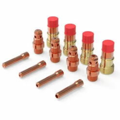 SUPERSELLER Kit De Soudage MIG MAG 68 Pièces Kit D'accessoires De Soudage Tig Tasses En Verre Résistant à La Chaleur Ensemble De Lentilles à Gaz Trapu Pour WP-17/18/26, 68 Pièces -Soudure MIG Soldes 48737306 4