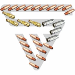 STAHLWERK Kit MIG MAG Alu Pour Torche De Soudage AK25/MB25 Et Ensemble De Flexibles, Y Compris Kit De 28 Pièces D'usure Pour Le Soudage De L'aluminium -Soudure MIG Soldes 53508824 4