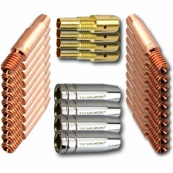 STAHLWERK Set De Pièces D'usure MIG MAG En Aluminium Pour Torches De Soudage AK25/MB25 28 Pièces -Soudure MIG Soldes 53909694 2