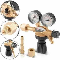 Réducteur De Pression(Manométre) STAHLWERK Pour ARGON /CO2 / Gaz Mixtes / Gaz Protecteur Jusqu'à 315 Bar Et 32 L/min. Pour Machines De Soudage TIG/MIG/MAG