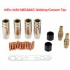 TOPHOMER 19Pcs Embouts De Contact De Buse De Soudage 15AK MB-MIG/MAG Ensemble De Support De Connecteur De Gaz M6 0,8x25mm (10 X Contact, 4 X Buse, 2 X Connecteur, 2 X Isolant, 1 X Outil) -Soudure MIG Soldes 60935683 1
