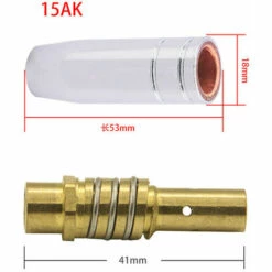 TOPHOMER 19Pcs Embouts De Contact De Buse De Soudage 15AK MB-MIG/MAG Ensemble De Support De Connecteur De Gaz M6 0,8x25mm (10 X Contact, 4 X Buse, 2 X Connecteur, 2 X Isolant, 1 X Outil) 9 TOPHOMER 19Pcs Embouts De Contact De Buse De Soudage 15AK MB-MIG/MAG Ensemble De Support De Connecteur De Gaz M6 0,8x25mm (10 X Contact, 4 X Buse, 2 X Connecteur, 2 X Isolant, 1 X Outil) -Soudure MIG Soldes 60935683 3
