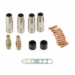 TOPHOMER 19Pcs Embouts De Contact De Buse De Soudage 15AK MB-MIG/MAG Ensemble De Support De Connecteur De Gaz M6 0,8x25mm (10 X Contact, 4 X Buse, 2 X Connecteur, 2 X Isolant, 1 X Outil) 11 TOPHOMER 19Pcs Embouts De Contact De Buse De Soudage 15AK MB-MIG/MAG Ensemble De Support De Connecteur De Gaz M6 0,8x25mm (10 X Contact, 4 X Buse, 2 X Connecteur, 2 X Isolant, 1 X Outil) -Soudure MIG Soldes 60935683 5