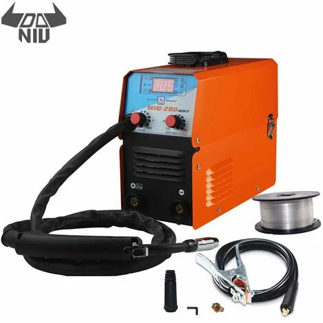 Fantablau DANIU Mini MIG-200 AC220V IGBT MIG MMA TIG Machine à Souder Sans Gaz Soudeur équipement De Soudage 3 Fantablau DANIU Mini MIG-200 AC220V IGBT MIG MMA TIG Machine à Souder Sans Gaz Soudeur équipement De Soudage