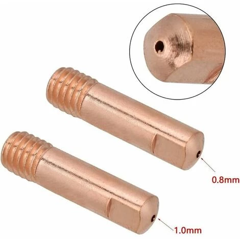YOOUYIDA 20Pcs Soudure Pointe De Tube Contact En Cuivre Pour Consommables De Torche De Soudage 15AK MIG MAG (1.0) 5 YOOUYIDA 20Pcs Soudure Pointe De Tube Contact En Cuivre Pour Consommables De Torche De Soudage 15AK MIG MAG (1.0) – Image 3
