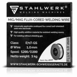 STAHLWERK MIG MAG Premium Fil Fourré E71T-GS Ø 1,0 Mm S200/ D200 Rouleau 5 Kg -Soudure MIG Soldes 68566766 3
