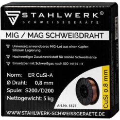STAHLWERK Soudure MIG à Base De Cuivre Pour Le Cuivre, Le Laiton, L'acier Inoxydable, L'acier Et Les Tôles D'acier Galvanisé Jusqu'à 1,5 Mm Maximum -Soudure MIG Soldes 68566788 3